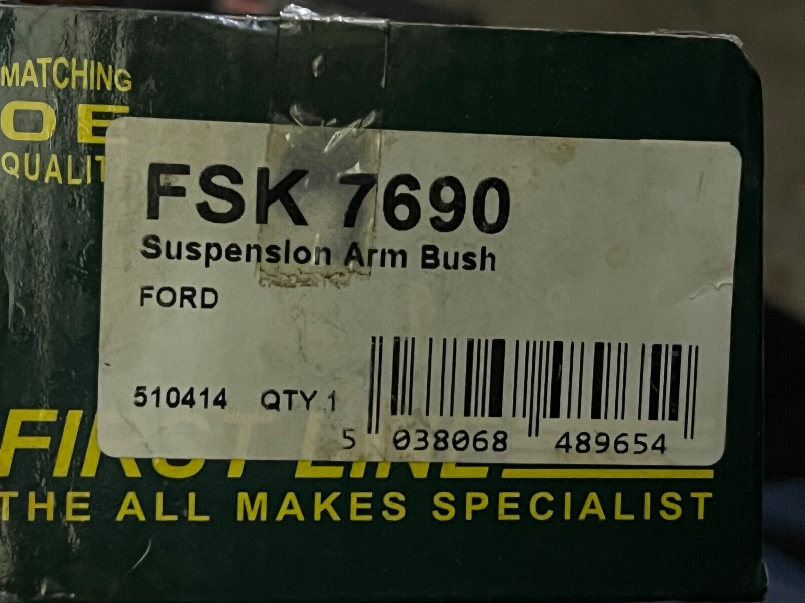 First Line FSK7690 Suspension Track Control Arm Bush fits Ford Volvo