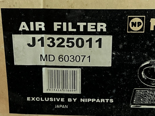 J1325011 MD603071 Nipparts AIr Filter fits Mitsubishi Pajero / Shogun