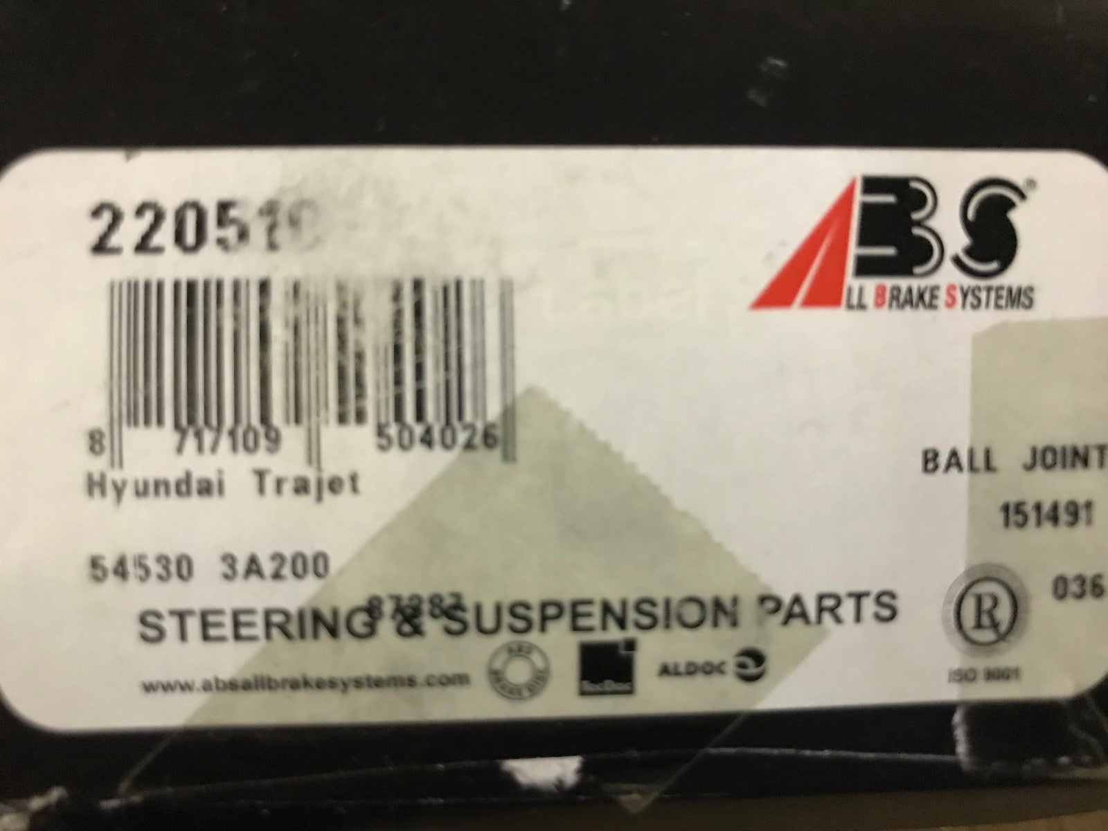 Ball Joint Hyundai Trajet 2000-2008 Mitsubishi Lancer 2008-2016 220510