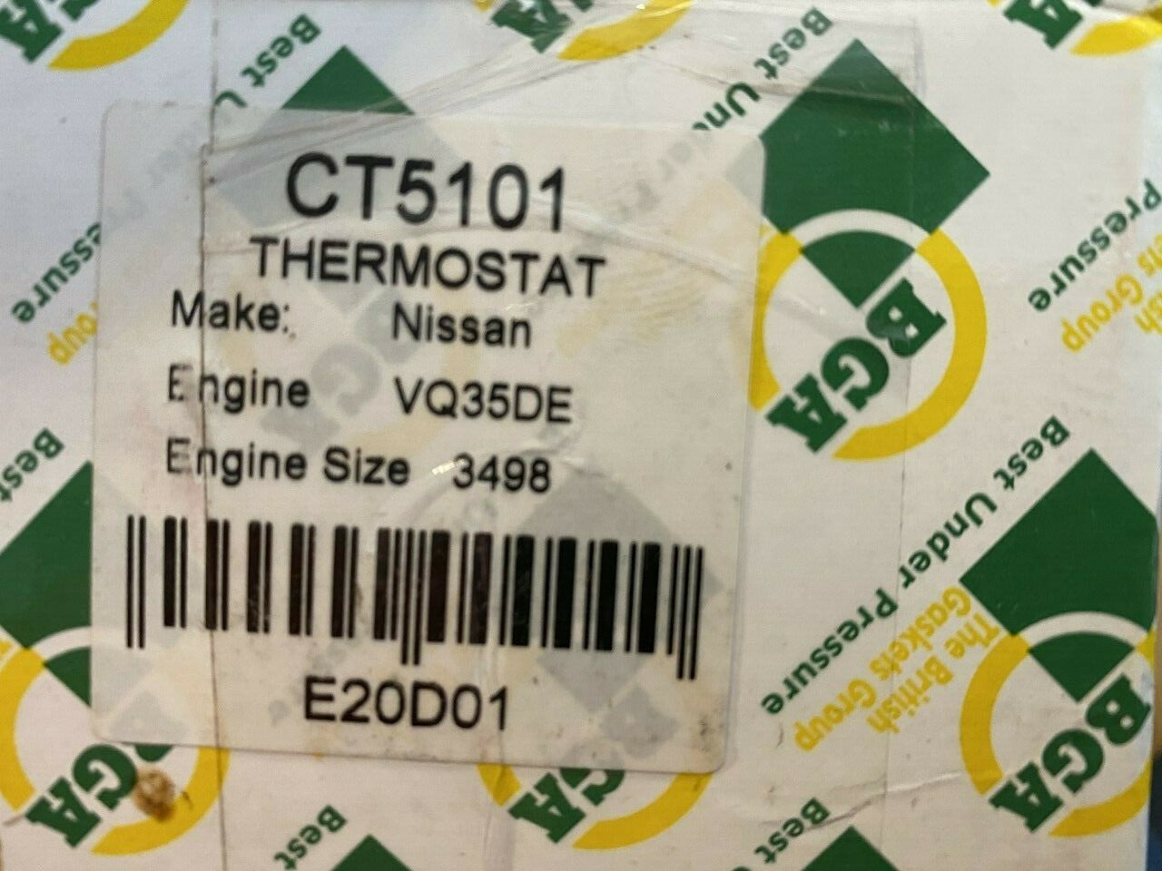 BGA CT5101 TH33182G1 Thermostat Housing fits Nissan Renault