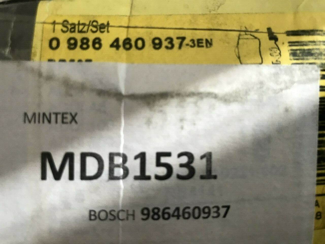 for Audi Bosch 0986460937 MDB1531 Brake Pad Set