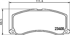 Mintex MDB1740 Front Brake Pad Set fits Suzuki