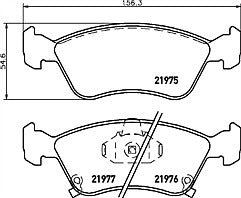 Mintex MDB1892 Front Brake Pad Set fits Toyota