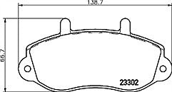 Mintex MDB1993 Front Brake Pad Set fits Opel Renault Vauxhall