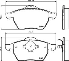 Mintex MDB1741 Front Brake Pad Set