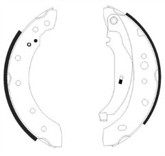 Mintex MFR589 Rear Brake Shoe Set fits Citroen Peugeot Renault