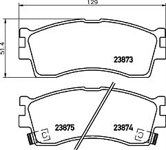 Mintex MDB2050 Front Brake Pad Set fits Kia