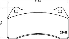 Mintex MDB2220 Front Brake Pad Set fits Jaguar