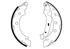 Mintex MFR438 Brake Shoe Set fits Renault BMW Nissan