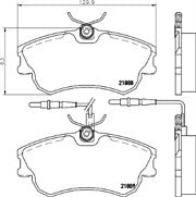 Mintex MDB1914 Front Brake Pad Set fits Renault