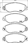 Mintex MDB2078 Front Brake Pad Set fits Ford