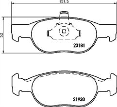 Mintex MDB2206 Front Brake Pad Set