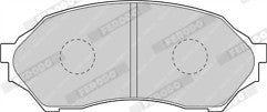 Ferodo FDB1455 Front Brake Pad fits Mazda 323