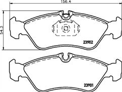 Girling 6112632 MDB3013 Rear Brake Pad Set fits Mercedes VW Volkswagon