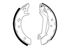 Mintex MFR366 Rear Brake Shoe Set fits Ford