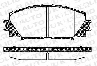 Solid Auto T104103 Front Brake Pad Set fits Toyota Yaris 2005 onwards