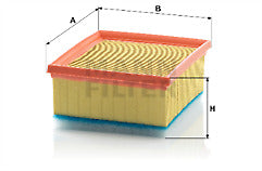 MANN C21116/1 Air Filter fits Citroen Peugeot