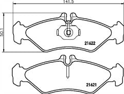 Mintex MDB1737 Rear Brake Pad Set