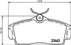 Mintex MDB1818 Front Brake Pad Set fits Nissan