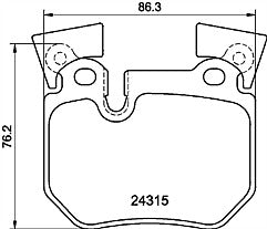 Mintex MDB2828 Rear Brake Pad Set
