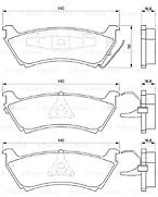 Bosch 0986424648 Rear Brake Pad Set