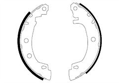 Mintex MFR410 Rear Brake Shoe Set fits Renault