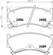Pagid T1289 MDB2144 Brake Pad Set fits Nissan