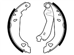 Delphi LS1378 Rear Brake Shoe Set fits Fiat Lancia Yugo