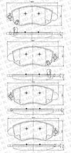 Solid Auto Q104030 Front Brake Pad Set
