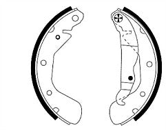 Mintex MFR332 Rear Brake Shoe Set fits Daewoo Vauxhall Opel Chevrolet