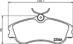 Mintex MDB2067 Front Brake Pad Set fits Citroen Peugeot