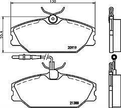 Pagid T9033 MDB1613 Brake Pad Set fits Renault