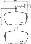 Mintex MLB85 Front Brake Pads fits Alfa Romeo Iveco Daily Land Rover Discovery