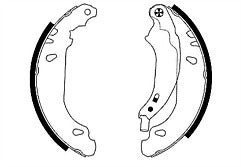 Mintex MFR448 Rear Brake Shoe Set fits Citroen Peugeot