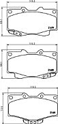 Mintex MDB1647 Front Brake Pad Set fits Toyota VW Volkswagon