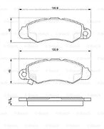 Bosch 0986424804 Brake Pad Set fits Suzuki