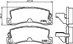 Mintex MDB1994 Rear Brake Pad Set