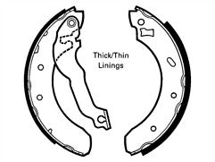 Delphi LS1618 Rear Brake Shoe Set fits Ford