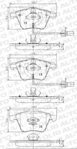 Solid Auto Q104057 Front Brake Pad Set