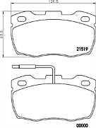 Mintex MDB1555 Front Brake Pad Set fits Land Rover