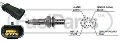 Fuel Parts LB1517 Lambda Sensor Oxygen o2 Sensor fits Renault