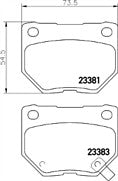 Pagid T1476 8DB355011-601 MDB2562 Brake Pad Set fits Subaru