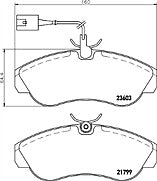 Mintex MDB2158 Front Brake Pad Set