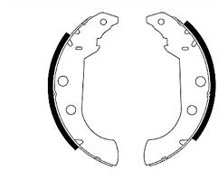 Mintex MFR266 Rear Brake Shoe Set fits Citroen Peugeot
