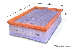 Ford Galaxy Seaat Alhambra VW Volkswagon Sharan Comline EAF057 Air Filter