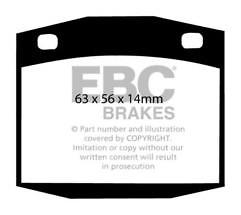 EBC DP201 Brake Pad Set fits Nissan Sunny