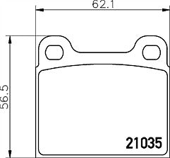 Mintex MDB1068Front or Rear Brake Pad Set fits Mercedes