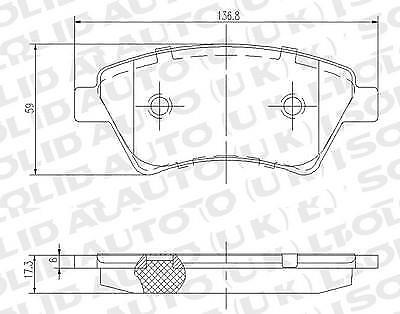 Solid Auto Q104053 Front Brake Pad Set